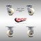 Service Caster 4 Inch Stainless Steel Nylon Caster Set with Roll Bearings 2 Swivel Lock 2 Rigid SCC-SS30S420-NYR-BSL-2-R-2 - alternate 1
